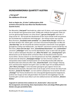 I feel good! - Mundharmonika Quartett Austria