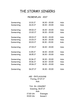 Probenplan 2. HJ 16/17