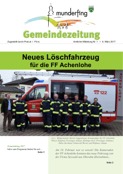 Gemeindezeitung, März 2017