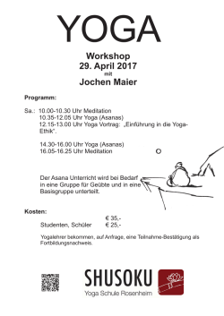 Einf&uuml;hrung in die Yoga-Ethik.