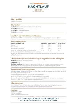 Die wichtigsten Infos als
