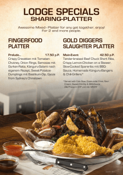 lodge specials - Outback Lodge