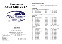 Aqua Cup 2017 - Aqua Sports Delligsen eV