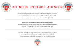 ATTENTION 09.03.2017 ATTENTION