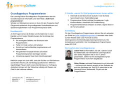 Grundlagenkurs Programmieren