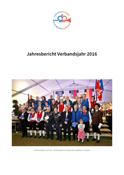 Jahresbericht2016 - Liechtensteiner Blasmusikverband
