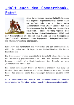 Holt euch den Commerzbank-Pott