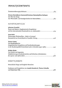INHALT/CONTENTS