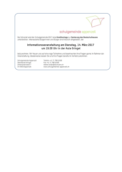 Informationsveranstaltung