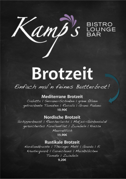 Einfach mal`n feines Butterbrot!
