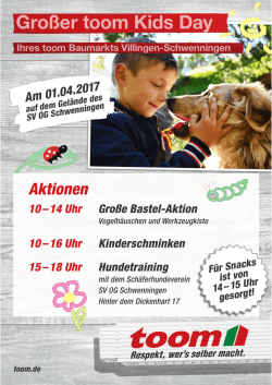 Gro&szlig;er toom Kids Day