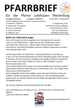 Pfarrbrief 05/2017 - Liebfrauen Westerburg