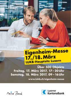 Eigenheim-Messe 17./18. M&auml;rz