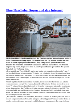 Eine Hassliebe: Soyen und das Internet