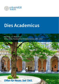 Dies Academicus - Universität Wien