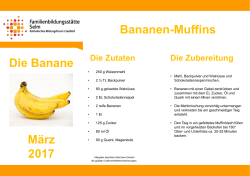 Bananen-Muffins Die Banane März 2017