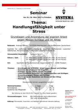 Handlungsf&auml;higkeit unter Stress