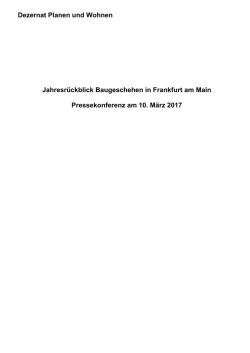 Jahresbericht Baugeschehen 2016