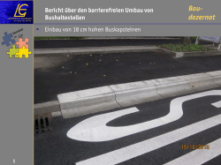 Bericht barrierefreier Umbau - Stadt Leinfelden