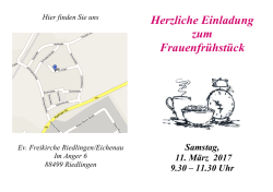 Herzliche Einladung zum
