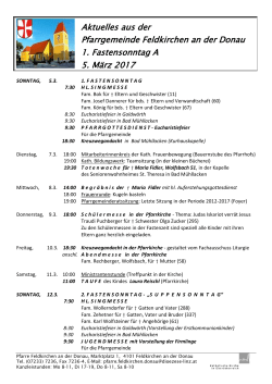 Als PDF herunterladen - Pfarre Feldkirchen an der Donau