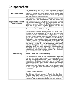 Gruppenarbeit