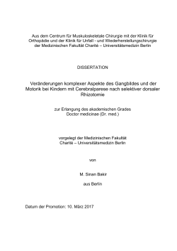 1.1 Abstrakt - Dissertationen Online an der FU Berlin