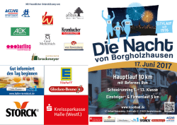 Hauptlauf 10 km - LC Solbad Ravensberg