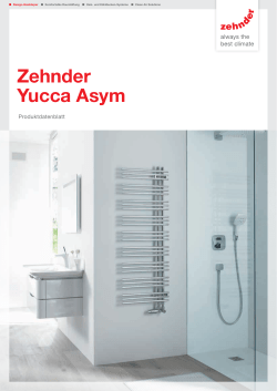 Produktdatenblatt Zehnder Yucca Asym