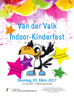 Van der Valk Indoor-Kinderfest