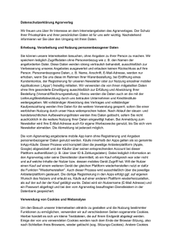 Datenschutzerklärung - Deutscher Bauernverband