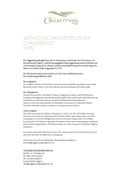 ServicefachangeStellte/er chäSerrugg 100%