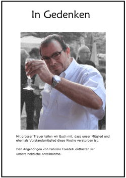 In Gedenken - MV Agusta Club Schweiz