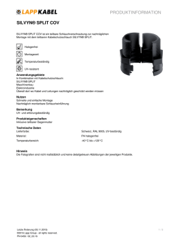 Produktinformation SILVYN® SPLIT COV