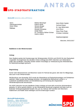 Herrn Oberb&uuml;rgermeister Dieter Reiter Rathaus