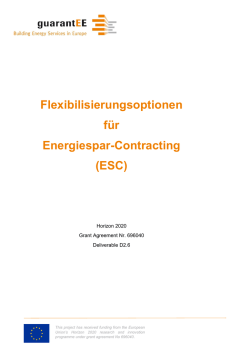 Flexibilisierungsoptionen für ESC