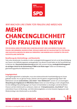 Kompakt-Info zur Frauen - SPD