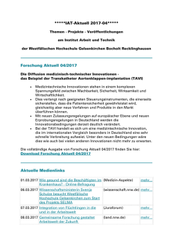 Aktueller Newsletter IAT-Aktuell