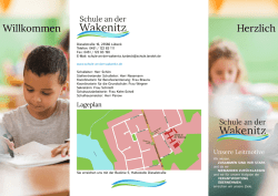 Schulflyer - Schule an der Wakenitz
