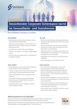 Stellenangebot als PDF - Solidaris Revisions-GmbH