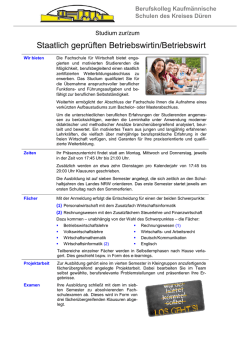 Informationen  - Berufskolleg Kaufm&auml;nnische Schulen des