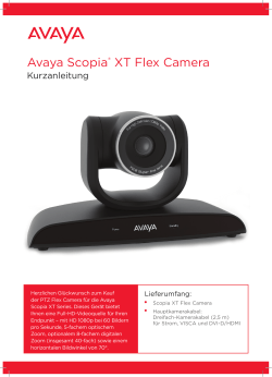 Avaya Scopia® XT Flex Camera