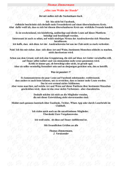 Thomas Zimmermann - Irish Setter Club Deutschland e.V.