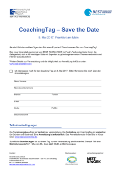CoachingTag – Save the Date