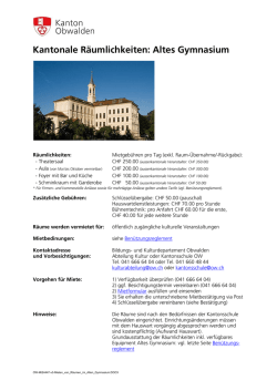 Infoblatt Altes Gymnasium
