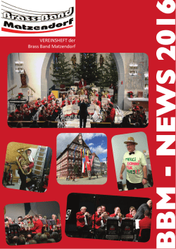 BBM-News - Brassband Matzendorf