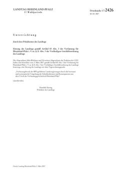 Drucksache 17/2426 - Landtag Rheinland