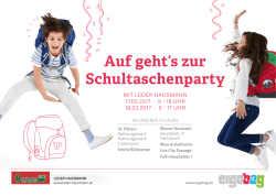 zum Vergrößern anklicken: Schultaschenparty Hausmann