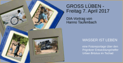 GROSS L&Uuml;BEN - Freitag 7. April 2017