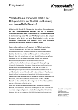 Download: PDF: Verarbeiter aus Venezuela setzt in der